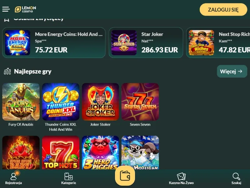 Lemon casino blik 10zl
